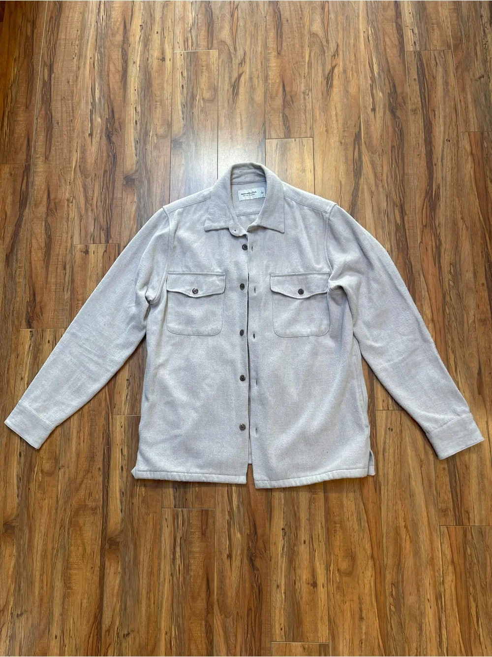 Abercrombie & Fitch Soft A&F Collection Cotton Blend Shirt Jacket Shacket Size L